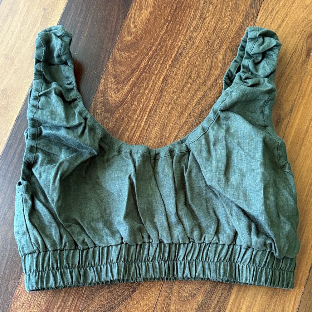 Acacia Swimwear Olive Top